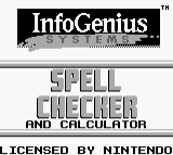 InfoGenius: Spell Checker and Calculator screenshot 2 for GameBoy